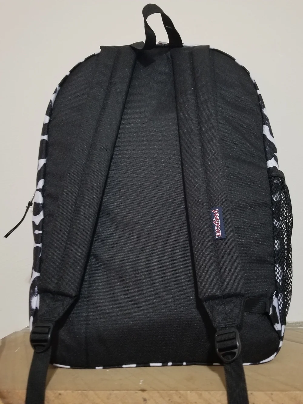 NEW! Jansport Black and White Leopard Print Backpack 32L NWT